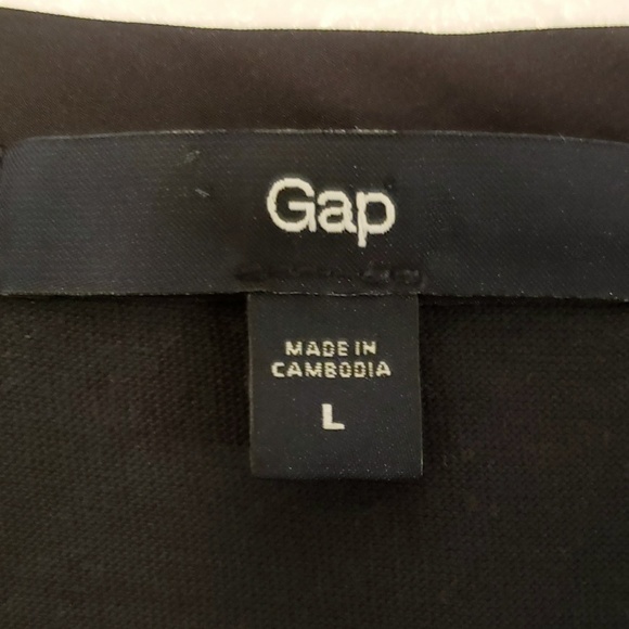 Gap Navy Blue Cutout Sleeveles lined Top. Large - Picture 2 of 4